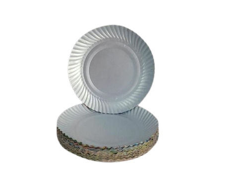 Round Silver Disposable Paper Plate 8 Inch For Event 