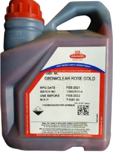 1 Liter Technical Grade Liquid Growclear Rose Gold Electroplating Chemicals