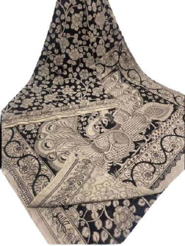 Casual Wear Cotton Saree - Peacock and Floral Printed Design Elegant Metallic Golden Border