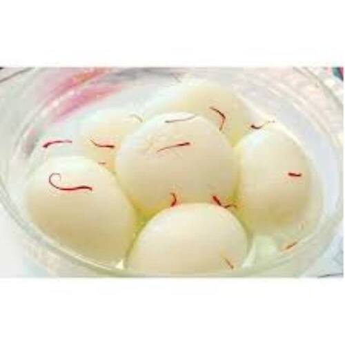 Delightful Soft Smooth And Spongy Regular Size Sweet Rasgulla, Pack Of 1 Kg