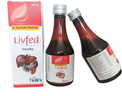 Syrup 200 Ml Livfed, Ayurvedic Liver Tonic, For The Treatment Of Fatty Liver Disease