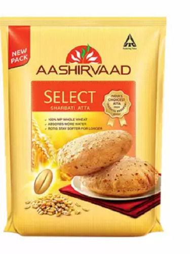 Pack Of 1kg Impurity Free Aashirvaad Premium Sharbati White Wheat Flour For Cooking