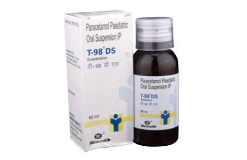 T-98 Ds, Paracetamol Paediatric Oral Suspension, Pack Of 60 Ml, For Treat Moderate Pain General Medicines