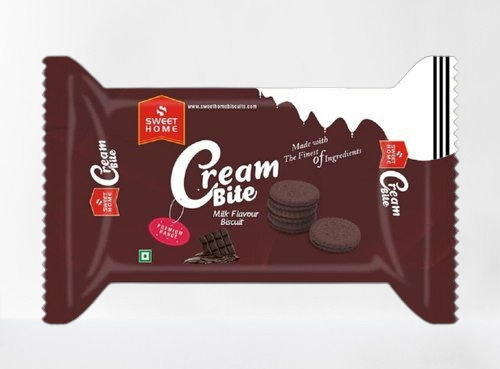 Nutrition Enriched Crispy And Crunchy Sweet Round Chocolate Cream Biscuits