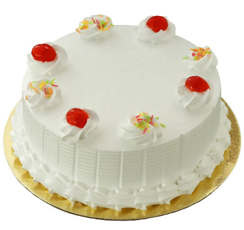 Sweet And Delicious Cheery And Sparkle Topping Vanilla Cake, 1 Kilogram