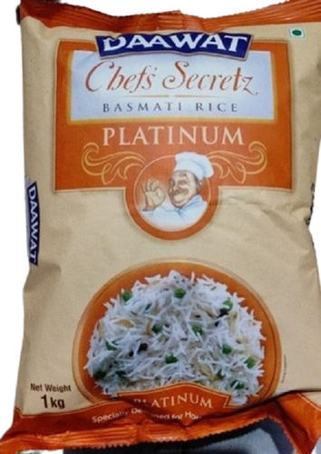 1 Kilograms Food Grade Dried Long Grain Daawat Platinum Basmati Rice 