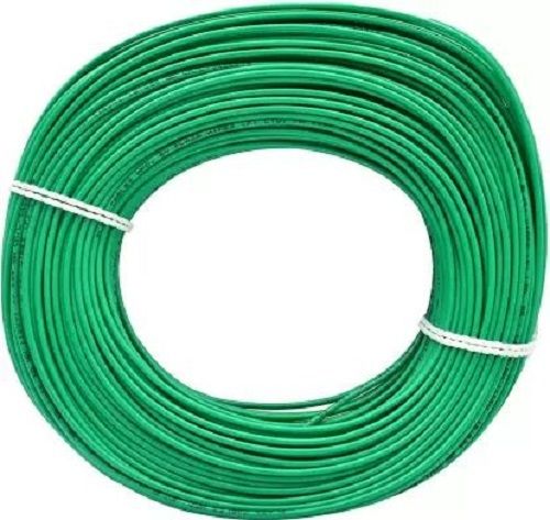 90 Meter Length And High Heat Bearing Capacity Green Electrical Wire Conductor Material: Pvc