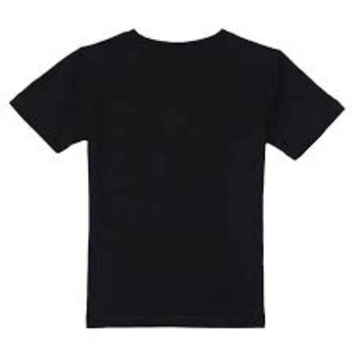 Comfortable Men'S Plain Black Round Neck Short Sleeve Cotton T-Shirt  Age Group: 18-25