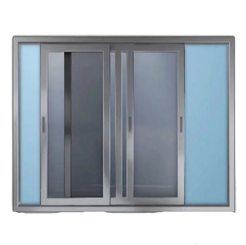 5 X 6 Feet 5 Mm Glass Thick Rectangular Polished Aluminium Sliding Window