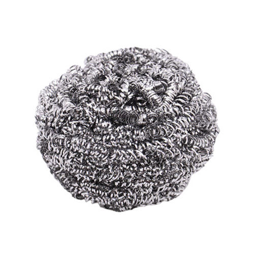 Rust Proof Round Stainless Steel Scrubber For Cleaning Utensils