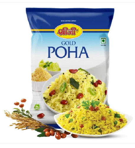 No Preservatives Pack Of 1 Kg Indian White Breakfast Poha With Made Of Good Quality 