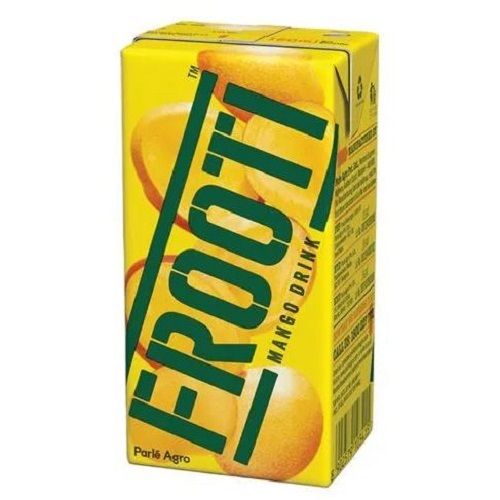 Pack Of 160ml Yellow Sweet And Delicious Fresh Frooti Mango Drink 