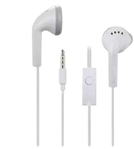 White 3.5Mm Jack Rubber And Plastic Body Sweat Resistance Wired Earphone