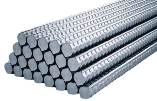 6 Mm Thick Industrial Grade And Rust Proof Galvanized Mild Steel Tmt Bars 
