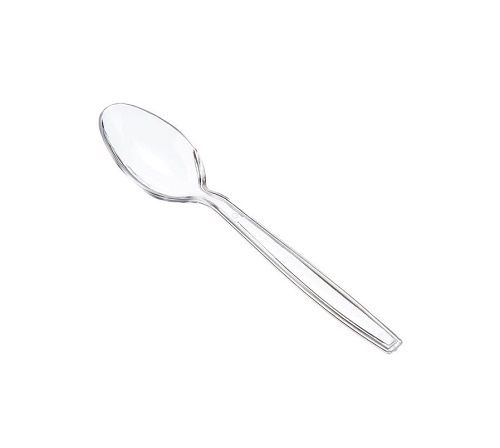 Pack Of 100 Pieces Size 6 Inch Transparent Disposable Plastic Spoon For Parties 