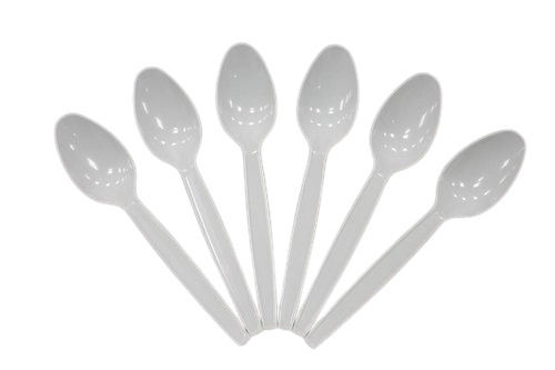 White Disposable Plastic Spoon For Parties And Events, Size 6 Inch, Pack Of 100 Pieces  Application: Events