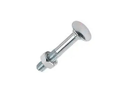 Silver Round Head And Durable Galvanized Stainless Steel Carriage Bolts With Nut