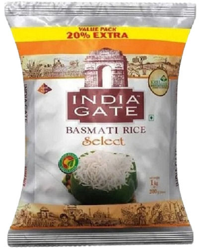1.2 Kilograms, Food Grade Natural And Dried India Gate Select Basmati Rice 
