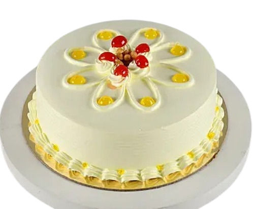 Fresh And Delicious Non Eggless Cheery Topping Round Butterscotch Cake Fat Contains (%): 0.3 Percentage ( % )