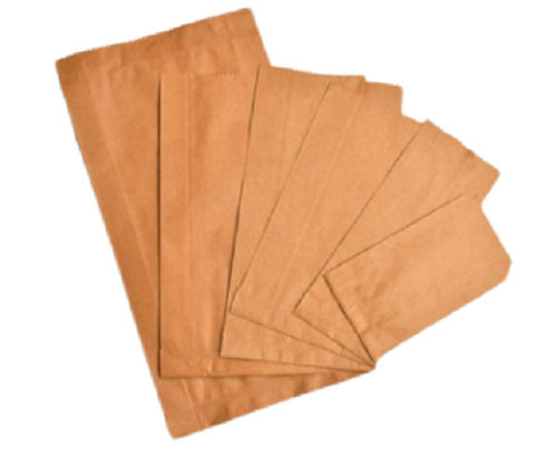 Eco Friendly And Light Weight Plain Brown Craft Paper Bags For Food Packaging