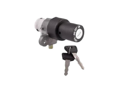 Black And Silver Highly Durable Plastic Body Key Lock Switch Set Application For Motorcycle