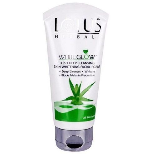 Lotus Herbals White Glow 3 In 1 Deep Cleansing Skin Whitening Face Wash, For All Skin Types Ingredients: Minerals