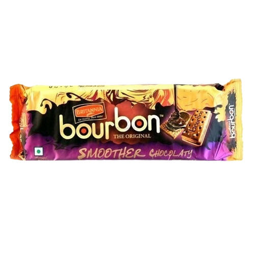 Normal Delicious And Sweet Rectangular Bourbon Chocolate Biscuit, Packaging Size 150 Gram