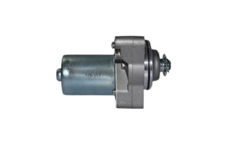 Silver Stainless Steel Self Starter Motor 12 Voltage Application For Two Wheeler