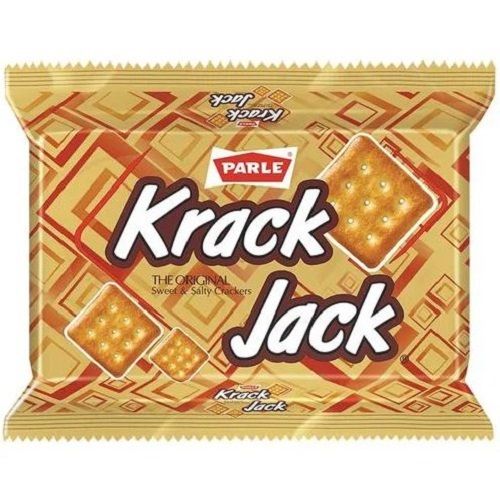 200 Grams, Crispy Sweet And Salty Square Parle Krackjack Biscuit