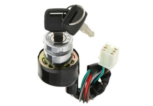 4 Inches 20 Degree Celsius Temperature Aluminum Ignition Switch For Two Wheeler Vehicles