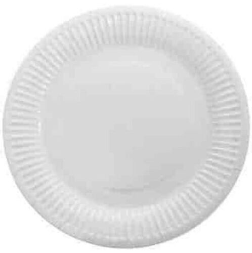 Easy To Use Light Weight White Colour Four Compartment Round Disposable Paper Plates