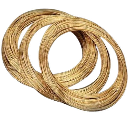 Golden Strong And High Corrosion Resistant 1.5 Mm Thickness 50 Hertz Round Coil Brass Wire