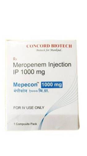 Liquid Meropenem Injection Ip 1000 Mg,1 Composite Pack