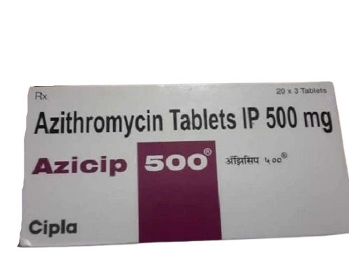 Cipla Azicip Azithromycin Tablets Ip 500 Mg For Sexually Transmitted Infections Expiration Date: 12 Months