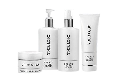 Modern Design White Containers For Beauty Products ,Available In Different Sizes 