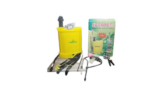 Yellow Solid Plastic Agricultural Sprayer Voltage 12 V Storage Capacity 18 Liters
