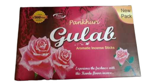 Pankhuri Gulab Fragrance Incense Sticks 100% Natural Bamboo Stick With 30 Minutes Burning Time