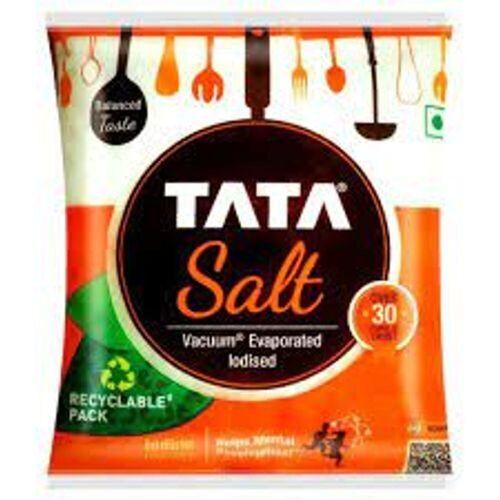 Healthy Pure Iodine Premium Grade Refined White Tata Salt, Packets Of 1 Kg