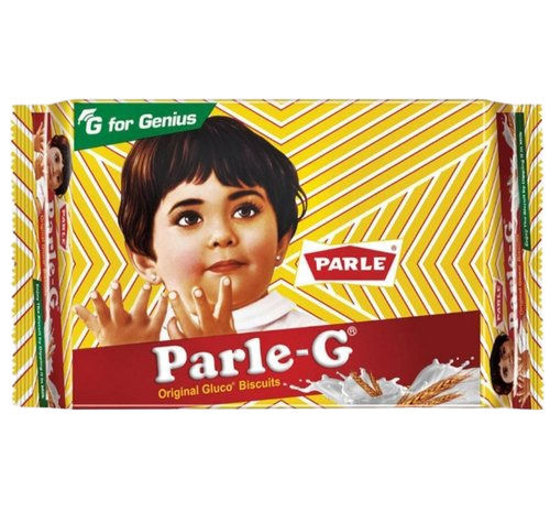 70 Grams Food Grade Rectangular Sweet And Crispy Glucose Parle-G Biscuit 