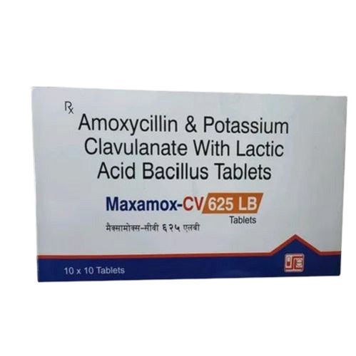 Amoxycillin And Potassium Clavulanate With Lactic Acid Bacillus Tablets, Pack Of 10 X 10 Tablets