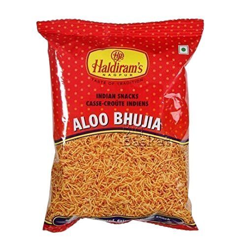 Tasty Namkeen And Long Shelf Life Haldiram'S Popular 150 G Pack Of Classic Crunchy Crispy Snack Aloo Bhujia 