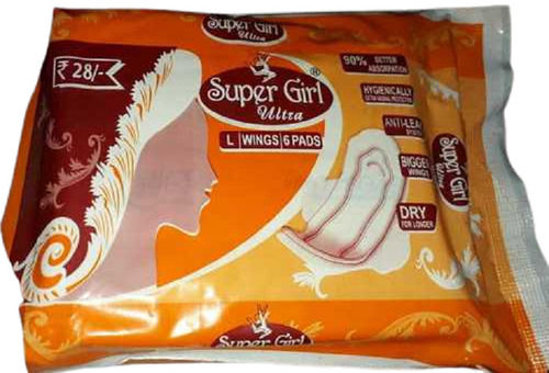 Super Girl Ultra 90% Better Absorption Hyginically Extra Bigger Wings Super Girl Ultra L Wings 6 Pads Age Group: Adults