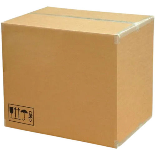 Light Weight Rectangular Eco Friendly Matte Finish Kraft Corrugated Carton Box 
