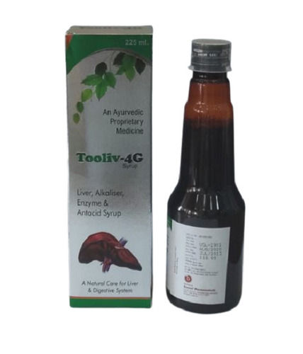 Tooliv-4g Liver, Alkaliser, Enzyme & Antacid Ayurvedic Syrups Pack Of 225ml