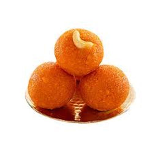 Sweet Cardamom And Saffron Flavored Round Tasty Soft Motichoor Laddu 