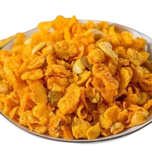 Perfectly Fried And Seasoned Crunchy And Spicy Corn Flakes Mix Namkeen 