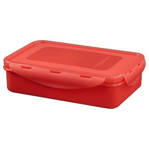 Pc Air-Tight And Spill-Proof Seal Keeps Food Fresh For Long Red Plastic Lunch Box