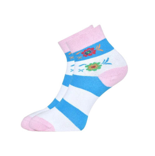 Ladies Stretchable And Comfortable Ankle Length Cotton Printed Socks