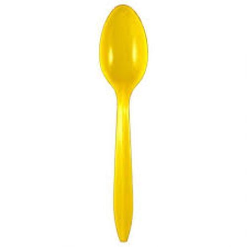 Yellow Reusable Big Party Pack Plastic Spoon For Any Occasion