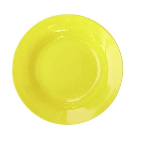 Reusable Cost Friendly Yellow Plain Premium Plastic Plates Application: Use For Dinner Type